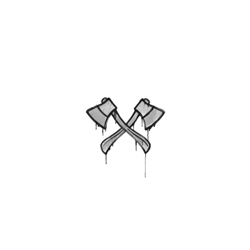 Sealed Graffiti | X-Axes (Shark White)