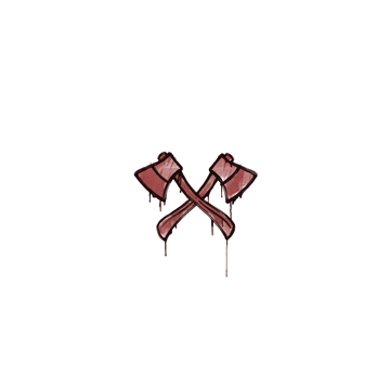 Sealed Graffiti | X-Axes (Blood Red)