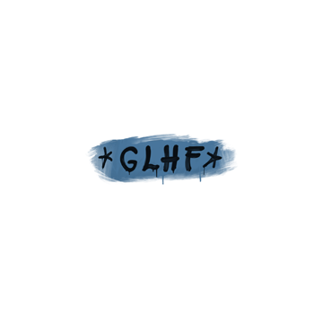 Sealed Graffiti | GLHF (Monarch Blue)