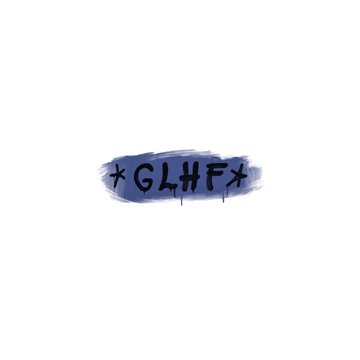 Sealed Graffiti | GLHF (SWAT Blue)