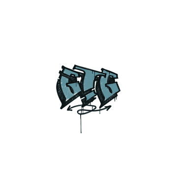 Sealed Graffiti | GTG (Wire Blue)