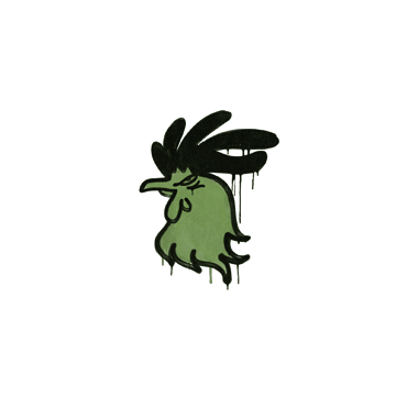 Sealed Graffiti | Cocky (Battle Green)