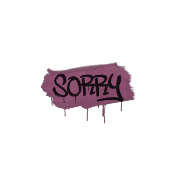 Sealed Graffiti | Sorry (Princess Pink)