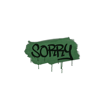Sealed Graffiti | Sorry (Jungle Green)
