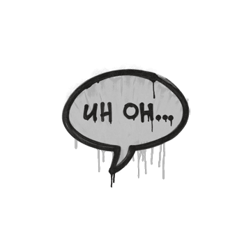 Sealed Graffiti | Uh Oh (Shark White)