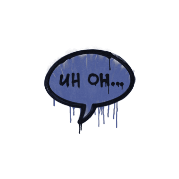 Sealed Graffiti | Uh Oh (SWAT Blue)