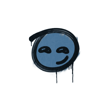 Sealed Graffiti | Smirk (Monarch Blue)