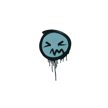 Sealed Graffiti | Grimace (Wire Blue)