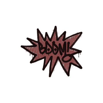 Sealed Graffiti | BOOM (Brick Red)