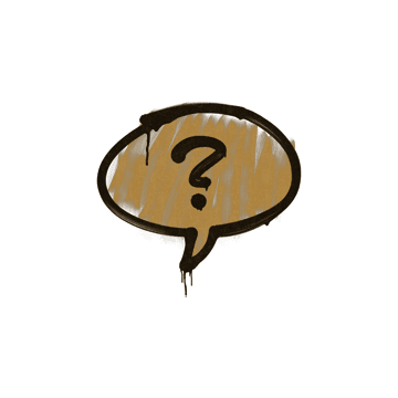 Sealed Graffiti | Question Mark (Desert Amber)
