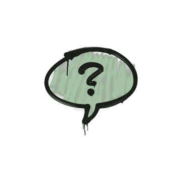 Sealed Graffiti | Question Mark (Cash Green)
