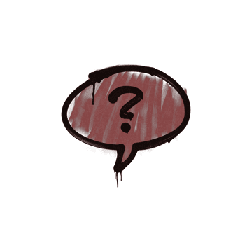 Sealed Graffiti | Question Mark (Brick Red)
