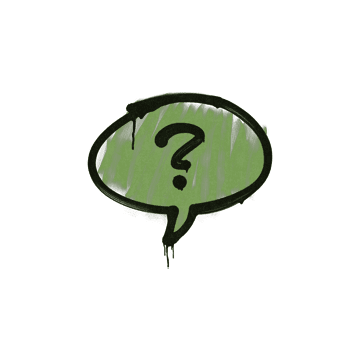 Sealed Graffiti | Question Mark (Battle Green)