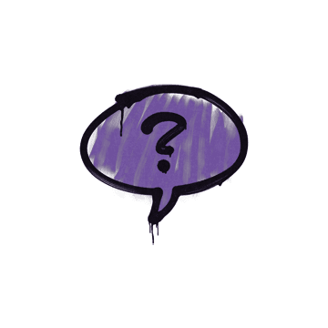Sealed Graffiti | Question Mark (Monster Purple)