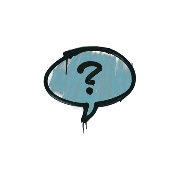 Sealed Graffiti | Question Mark (Wire Blue)