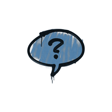 Sealed Graffiti | Question Mark (Monarch Blue)