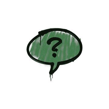 Sealed Graffiti | Question Mark (Jungle Green)