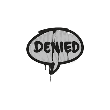Sealed Graffiti | Denied (Shark White)