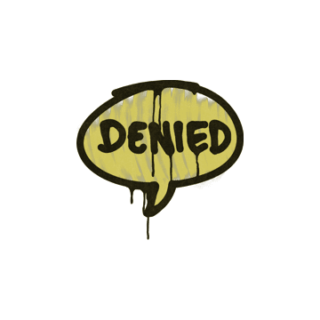 Sealed Graffiti | Denied (Tracer Yellow)