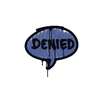 Sealed Graffiti | Denied (SWAT Blue)