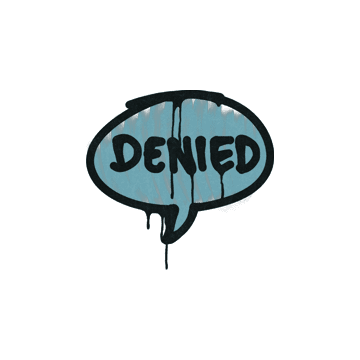 Sealed Graffiti | Denied (Wire Blue)