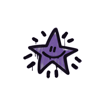Sealed Graffiti | Shining Star (Monster Purple)