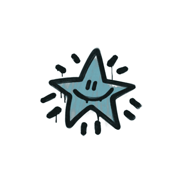Sealed Graffiti | Shining Star (Wire Blue)
