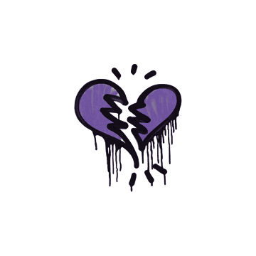 Sealed Graffiti | Broken Heart (Monster Purple)