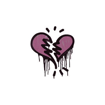 Sealed Graffiti | Broken Heart (Princess Pink)