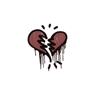 Sealed Graffiti | Broken Heart (Brick Red)