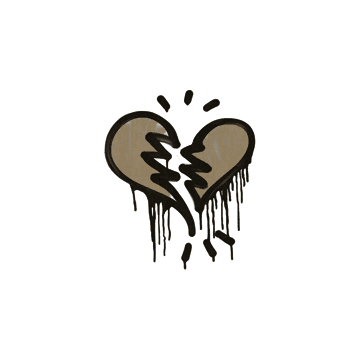 Sealed Graffiti | Broken Heart (Dust Brown)