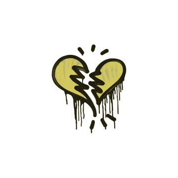 Sealed Graffiti | Broken Heart (Tracer Yellow)