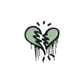 Sealed Graffiti | Broken Heart (Cash Green)