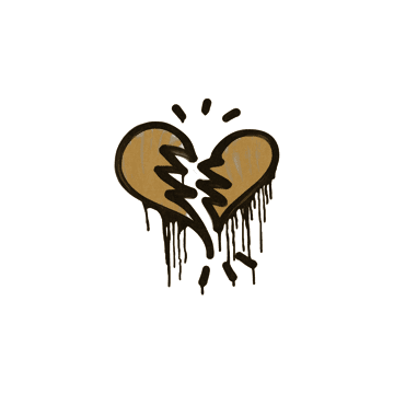 Sealed Graffiti | Broken Heart (Desert Amber)