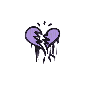 Sealed Graffiti | Broken Heart (Violent Violet)