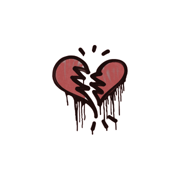 Sealed Graffiti | Broken Heart (Blood Red)