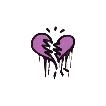 Sealed Graffiti | Broken Heart (Bazooka Pink)