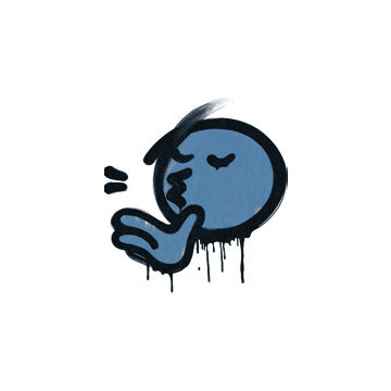 Sealed Graffiti | Chef Kiss (Monarch Blue)