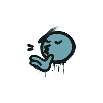 Sealed Graffiti | Chef Kiss (Wire Blue)