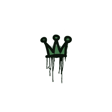 Sealed Graffiti | Little Crown (Jungle Green)