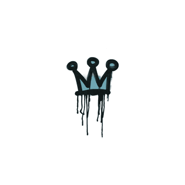 Sealed Graffiti | Little Crown (Wire Blue)