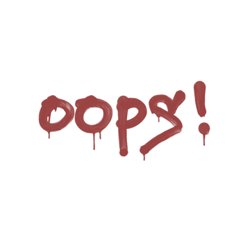 Sealed Graffiti | Oops (Blood Red)