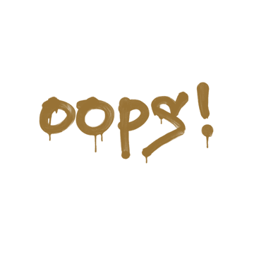 Sealed Graffiti | Oops (Desert Amber)