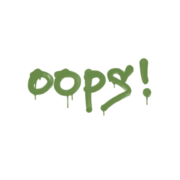 Sealed Graffiti | Oops (Battle Green)