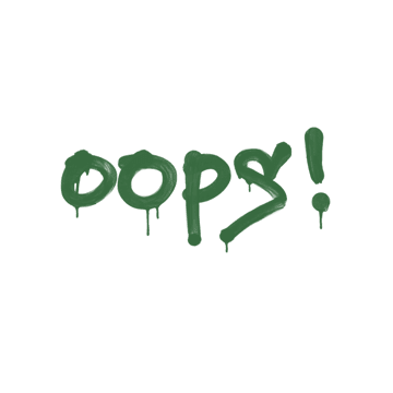 Sealed Graffiti | Oops (Jungle Green)