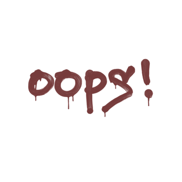 Sealed Graffiti | Oops (Brick Red)