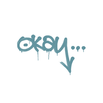 Sealed Graffiti | Okay (Wire Blue)