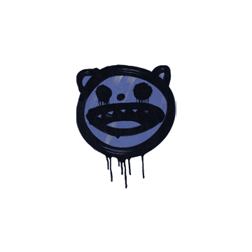 Sealed Graffiti | Happy Cat (SWAT Blue)