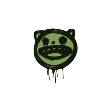 Sealed Graffiti | Happy Cat (Battle Green)